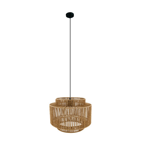 DKNC - Hanglamp Braga - Papier - 38x38x28cm - Bruin