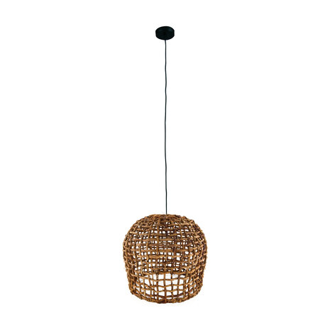 DKNC - Hanglamp Hanoi - Bananenblad - 38x38x38cm - Natuurlijk