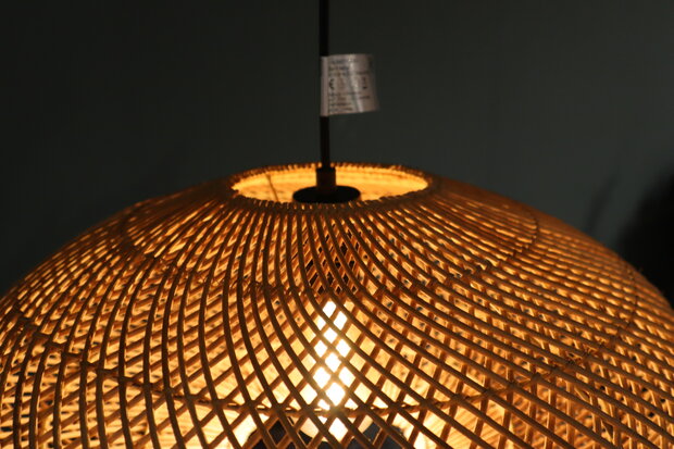 DKNC - Hanglamp Terni - Rotan - 46x46x20cm - Beige