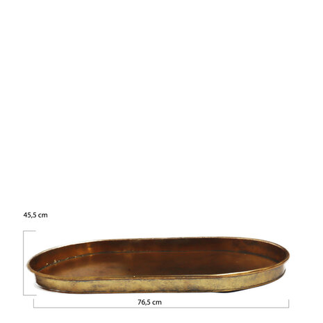 DKNC - Tray metaal - 76.5x45.5x5cm - Goud