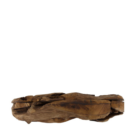 DKNC - Beeld rond erosiehout Poltava - 39x10x54cm - Bruin