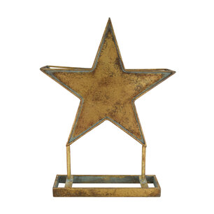 Dijk Natural Collections - DIY stand star metal 26x8x36cm - Goud Dijk Natural Collections - DIY stand star metal 26x8x36cm - Goud