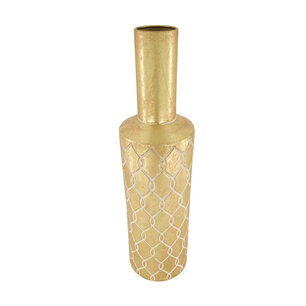 Dijk Natural Collections - Bottle metal 14x53cm - Goud Dijk Natural Collections - Bottle metal 14x53cm - Goud