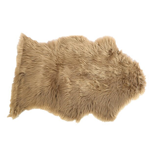DKNC - Dierenvel Schaap - Imitatievacht - 60x90cm - Taupe DKNC - Dierenvel Schaap - Imitatievacht - 60x90cm - Taupe