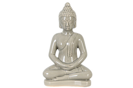 Dijk Natural Collections - Buddha ceramic 21x12x35.5cm - Grijs Dijk Natural Collections - Buddha ceramic 21x12x35.5cm - Grijs