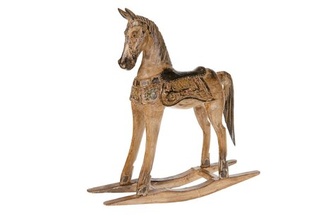 Dijk Natural Collections - Rocking horse S wood 36x11x37.5cm - Bruin Dijk Natural Collections - Rocking horse S wood 36x11x37.5cm - Bruin