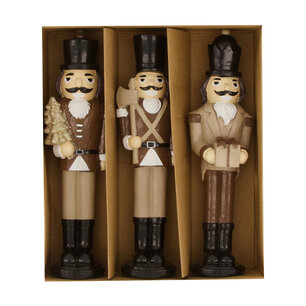 Dijk Natural Collections - Figurine nutrcracker wood 18.5x5x22cm 3pc in box - Natuurlijk Dijk Natural Collections - Figurine nutrcracker wood 18.5x5x22cm 3pc in box - Natuurlijk