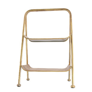 DKNC - Etagere metaal - 28.5x20x45 cm - Goud DKNC - Etagere metaal - 28.5x20x45 cm - Goud