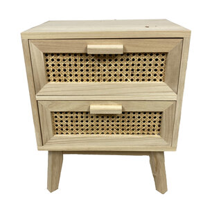DKNC - Kast - Paulownia hout - 38x28x47cm - Beige DKNC - Kast - Paulownia hout - 38x28x47cm - Beige