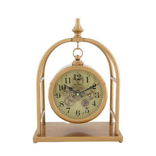 DKNC - Klok - Metaal - 28x14x38.5cm - Goud DKNC - Klok - Metaal - 28x14x38.5cm - Goud