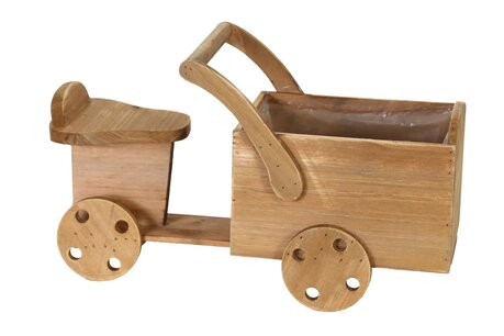 DKNC - Plantenbak hout - 46x20x31 cm - Natuurlijk DKNC - Plantenbak hout - 46x20x31 cm - Natuurlijk