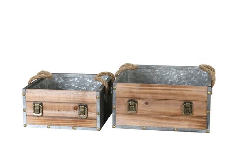 DKNC - Box - Hout - 27x27x13 cm - Bruin DKNC - Box - Hout - 27x27x13 cm - Bruin
