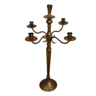 DKNC - Kandelaar - Metaal - 41.8x41.8x68.2cm - Brons DKNC - Kandelaar - Metaal - 41.8x41.8x68.2cm - Brons