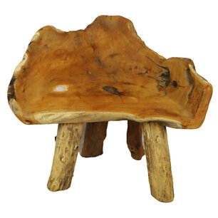 DKNC - Krukje hout 80x60x80cm - Natuurlijk DKNC - Krukje hout 80x60x80cm - Natuurlijk