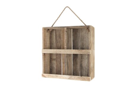 DKNC - Hangkast historisch hout - 59x59x18cm - Natuurlijk DKNC - Hangkast historisch hout - 59x59x18cm - Natuurlijk