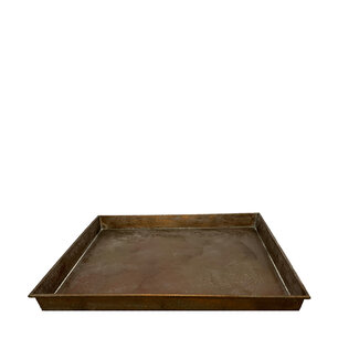 DKNC - Dienblad - Metaal - 58x58x5cm - Brons DKNC - Dienblad - Metaal - 58x58x5cm - Brons