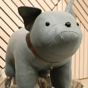 DKNC - Kruk hond - Stof - 55x27x30cm - Groen DKNC - Kruk hond - Stof - 55x27x30cm - Groen