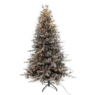 Wintervalley Trees - Kunstkerstboom George met LED verlichting - 150x98cm - Besneeuwd Wintervalley Trees - Kunstkerstboom George met LED verlichting - 150x98cm - Besneeuwd