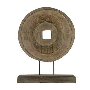 DKNC - Beeld ornament Sheffield - Albasia hout - 58x6x78cm - Beige DKNC - Beeld ornament Sheffield - Albasia hout - 58x6x78cm - Beige