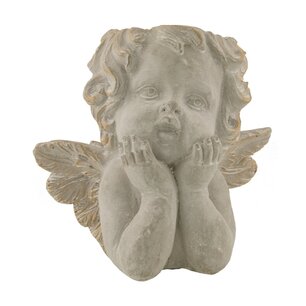 DKNC - Plantenbak engel Pisa - Cement - 26x18.5x25 cm - Grijs DKNC - Plantenbak engel Pisa - Cement - 26x18.5x25 cm - Grijs