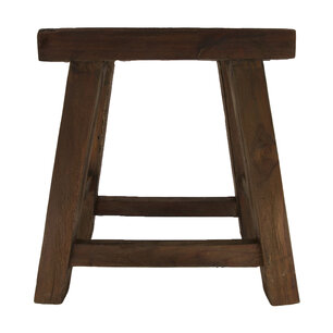 DKNC - Kruk Tallinn - Teakhout - 40x30x45cm - Bruin DKNC - Kruk Tallinn - Teakhout - 40x30x45cm - Bruin
