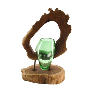 DKNC - Beeld Baza - ca. 24x17x35cm - Groen DKNC - Beeld Baza - ca. 24x17x35cm - Groen