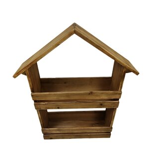 DKNC - Wandrek Ronda - Hout - 48x13x58cm - Bruin DKNC - Wandrek Ronda - Hout - 48x13x58cm - Bruin