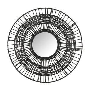 DKNC - Spiegel Faro - Metaal - 45x1.5x45 cm - Zwart DKNC - Spiegel Faro - Metaal - 45x1.5x45 cm - Zwart
