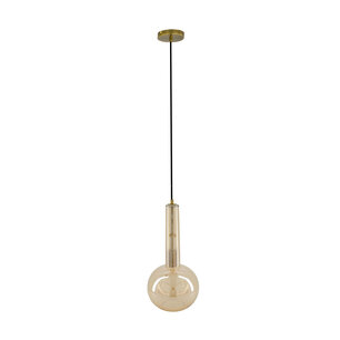 DKNC - Hanglamp glas - 20x20x40cm - Geel DKNC - Hanglamp glas - 20x20x40cm - Geel