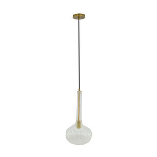 DKNC - Hanglamp Bodrum - Glas - 23x23x40cm - Transparant DKNC - Hanglamp Bodrum - Glas - 23x23x40cm - Transparant