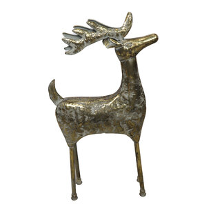 DKNC - Beeld Hert Lucca - Metaal - 57x20x119 cm - Goud DKNC - Beeld Hert Lucca - Metaal - 57x20x119 cm - Goud